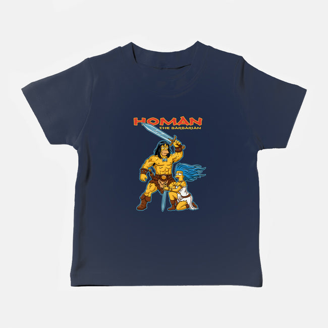Homan The Barbarian-Baby-Basic-Tee-P1yu5h