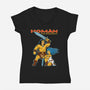 Homan The Barbarian-Womens-V-Neck-Tee-P1yu5h