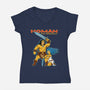 Homan The Barbarian-Womens-V-Neck-Tee-P1yu5h
