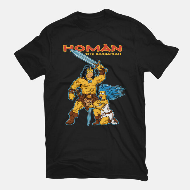 Homan The Barbarian-Womens-Fitted-Tee-P1yu5h