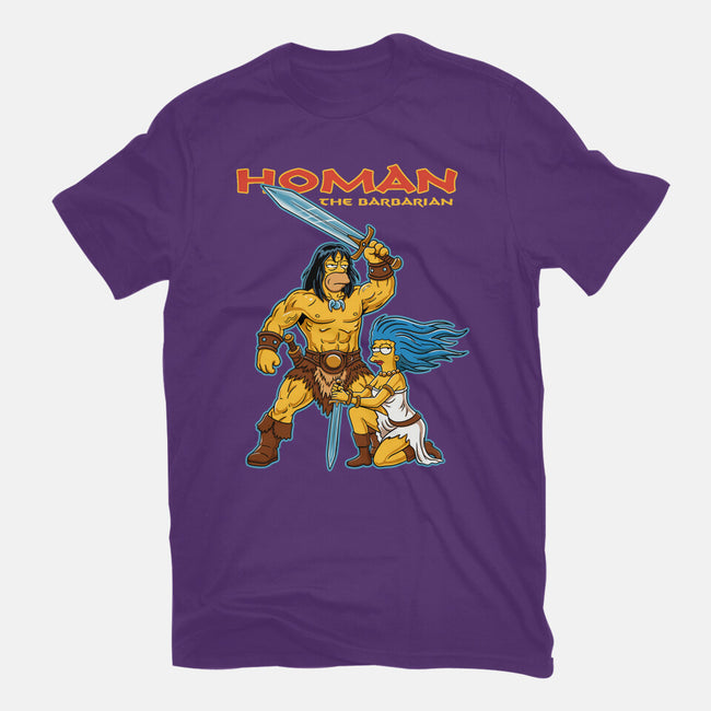 Homan The Barbarian-Womens-Fitted-Tee-P1yu5h