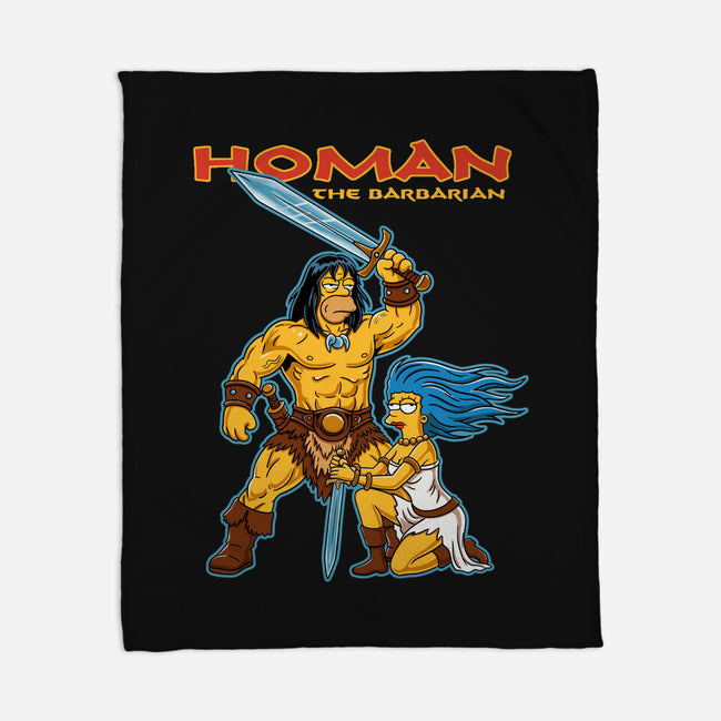 Homan The Barbarian-None-Fleece-Blanket-P1yu5h