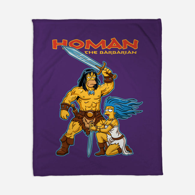 Homan The Barbarian-None-Fleece-Blanket-P1yu5h