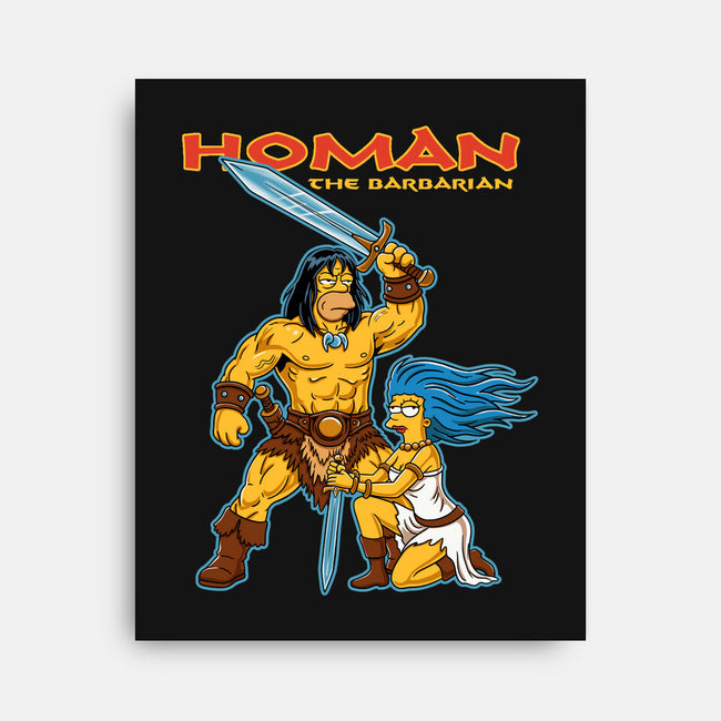 Homan The Barbarian-None-Stretched-Canvas-P1yu5h