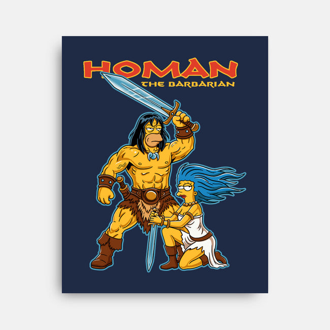 Homan The Barbarian-None-Stretched-Canvas-P1yu5h
