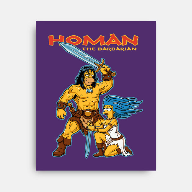 Homan The Barbarian-None-Stretched-Canvas-P1yu5h