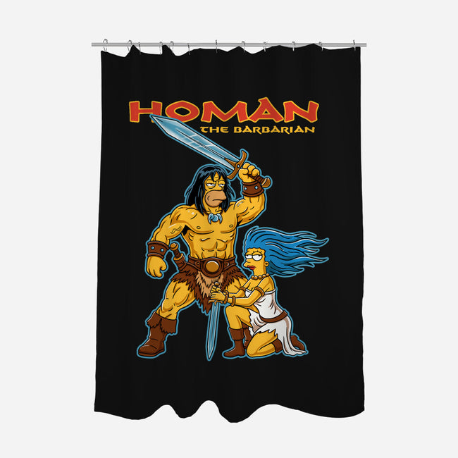 Homan The Barbarian-None-Polyester-Shower Curtain-P1yu5h