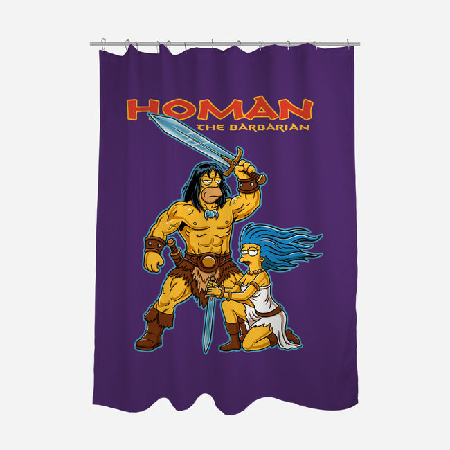 Homan The Barbarian-None-Polyester-Shower Curtain-P1yu5h