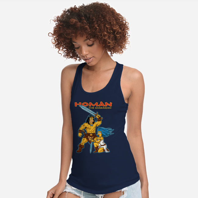 Homan The Barbarian-Womens-Racerback-Tank-P1yu5h