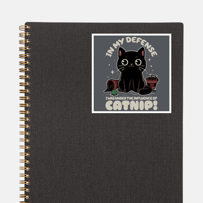 It's The Catnip's Fault-None-Glossy-Sticker-Popnotic