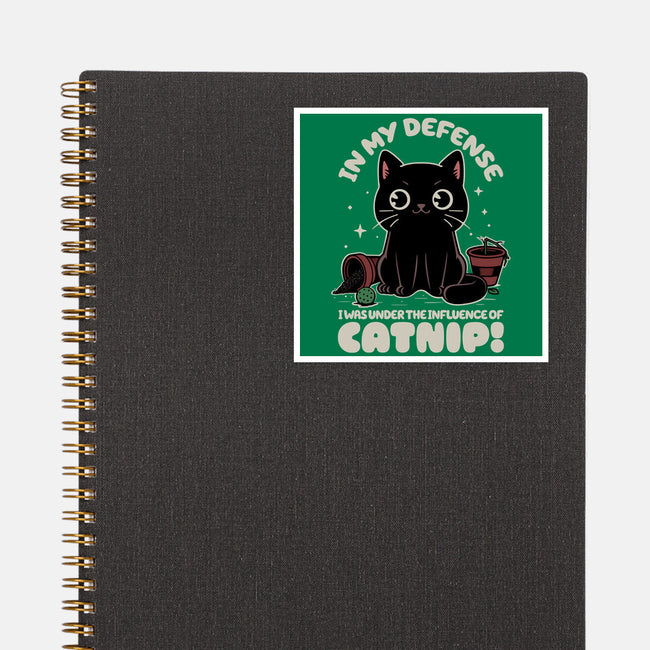 It's The Catnip's Fault-None-Glossy-Sticker-Popnotic