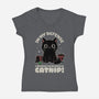 It's The Catnip's Fault-Womens-V-Neck-Tee-Popnotic