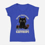 It's The Catnip's Fault-Womens-V-Neck-Tee-Popnotic