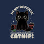 It's The Catnip's Fault-None-Adjustable Tote-Bag-Popnotic