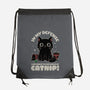 It's The Catnip's Fault-None-Drawstring-Bag-Popnotic