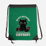 It's The Catnip's Fault-None-Drawstring-Bag-Popnotic