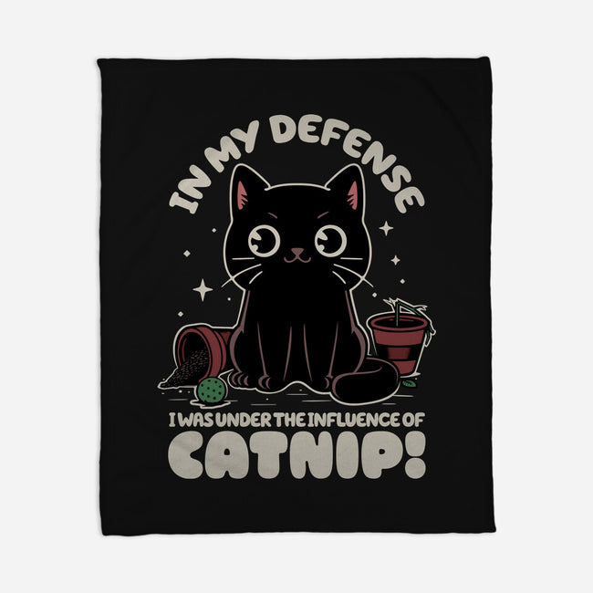 It's The Catnip's Fault-None-Fleece-Blanket-Popnotic