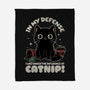 It's The Catnip's Fault-None-Fleece-Blanket-Popnotic