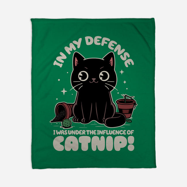 It's The Catnip's Fault-None-Fleece-Blanket-Popnotic