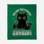 It's The Catnip's Fault-None-Fleece-Blanket-Popnotic