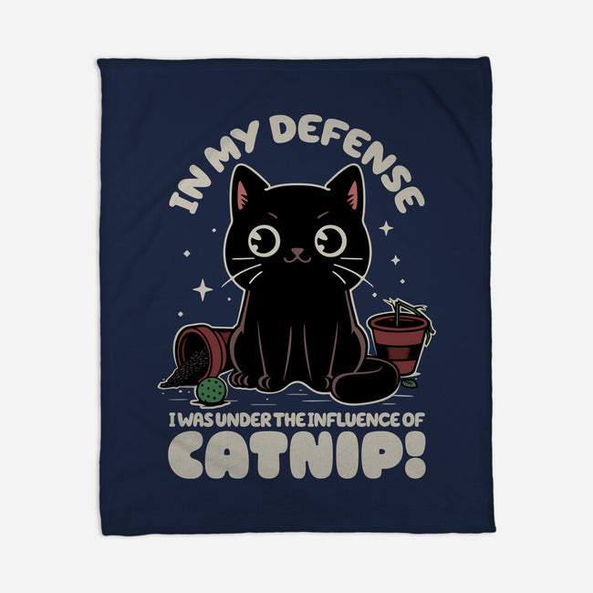 It's The Catnip's Fault-None-Fleece-Blanket-Popnotic