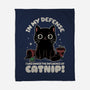 It's The Catnip's Fault-None-Fleece-Blanket-Popnotic