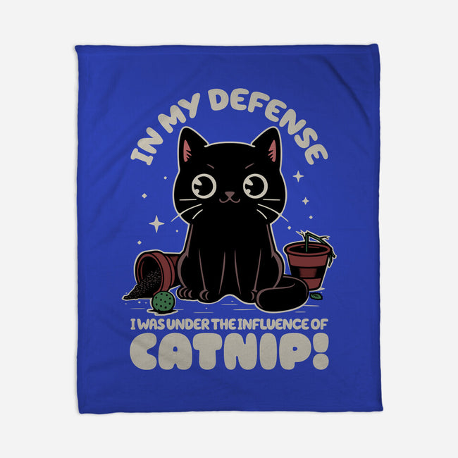 It's The Catnip's Fault-None-Fleece-Blanket-Popnotic