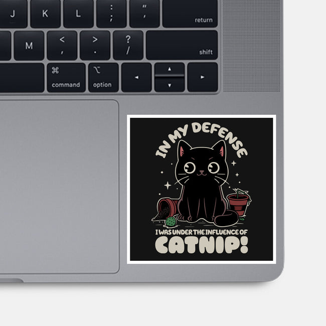 It's The Catnip's Fault-None-Glossy-Sticker-Popnotic