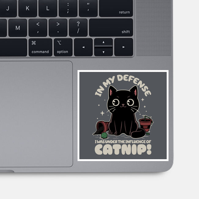 It's The Catnip's Fault-None-Glossy-Sticker-Popnotic