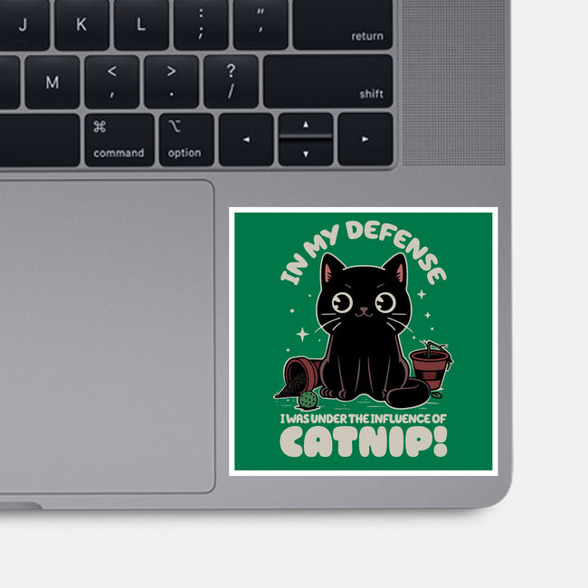 It's The Catnip's Fault-None-Glossy-Sticker-Popnotic