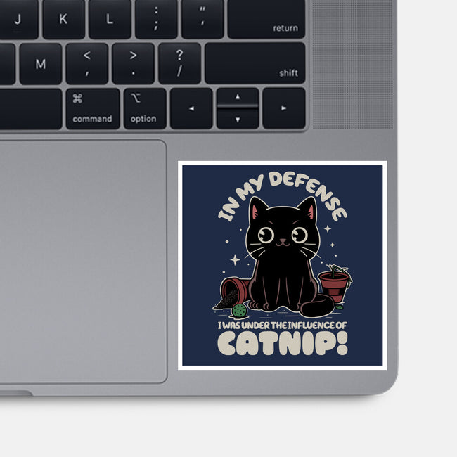 It's The Catnip's Fault-None-Glossy-Sticker-Popnotic