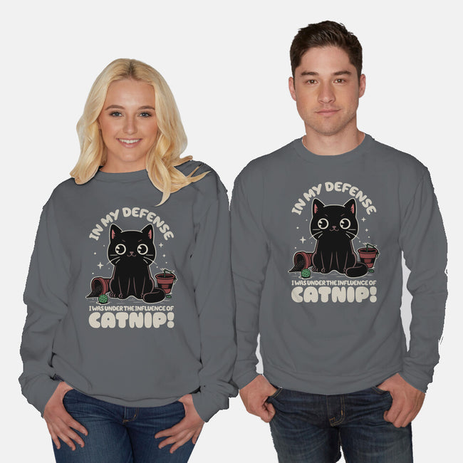 It's The Catnip's Fault-Unisex-Crew Neck-Sweatshirt-Popnotic