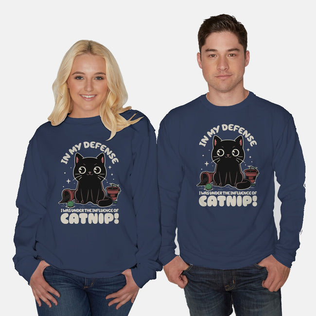 It's The Catnip's Fault-Unisex-Crew Neck-Sweatshirt-Popnotic