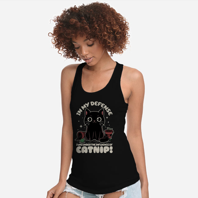 It's The Catnip's Fault-Womens-Racerback-Tank-Popnotic