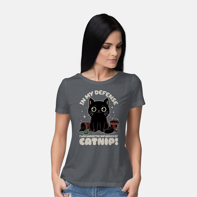 It's The Catnip's Fault-Womens-Basic-Tee-Popnotic