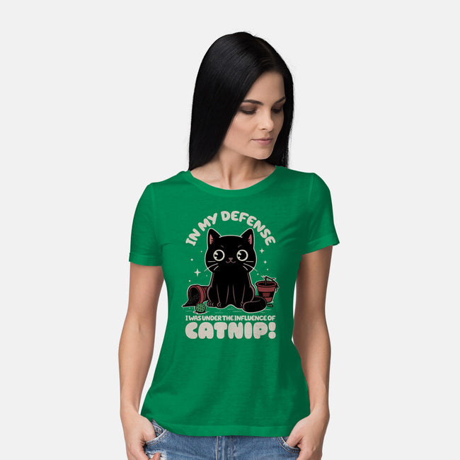 It's The Catnip's Fault-Womens-Basic-Tee-Popnotic