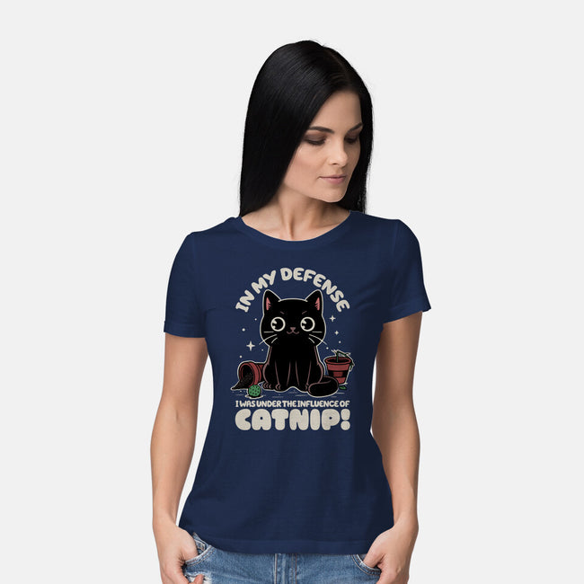It's The Catnip's Fault-Womens-Basic-Tee-Popnotic