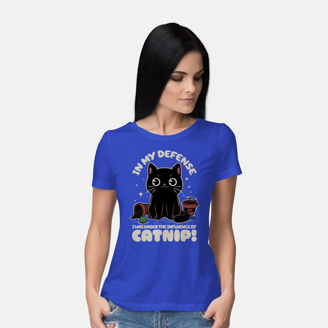 It's The Catnip's Fault-Womens-Basic-Tee-Popnotic
