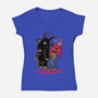 It's So Fluffy-Womens-V-Neck-Tee-Popnotic