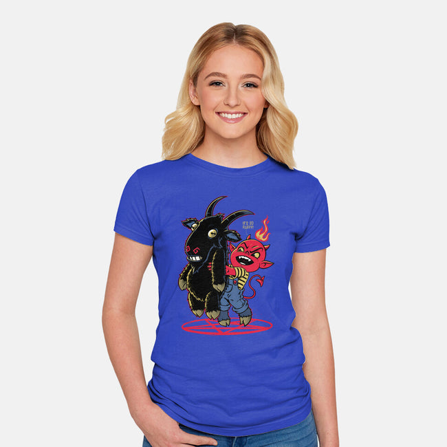It's So Fluffy-Womens-Fitted-Tee-Popnotic