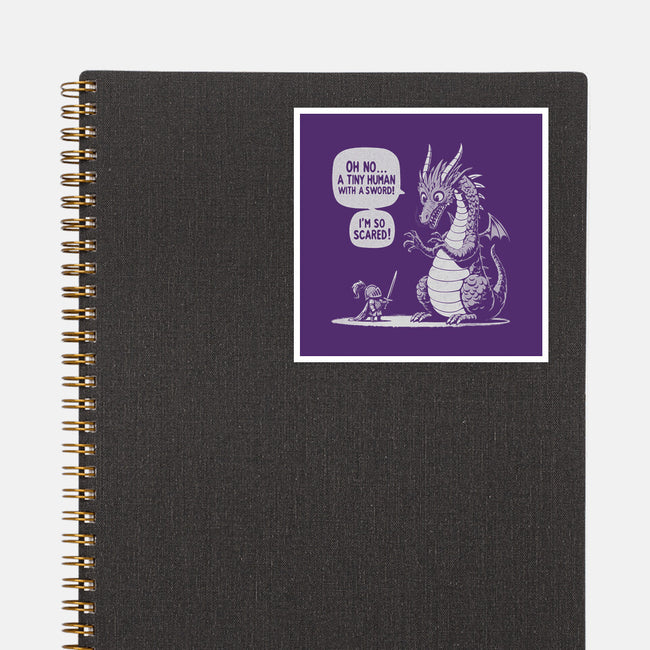 Sarcastic Dragon-None-Glossy-Sticker-Popnotic