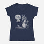Sarcastic Dragon-Womens-V-Neck-Tee-Popnotic