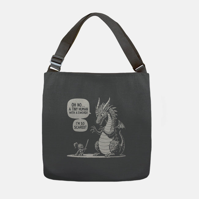 Sarcastic Dragon-None-Adjustable Tote-Bag-Popnotic