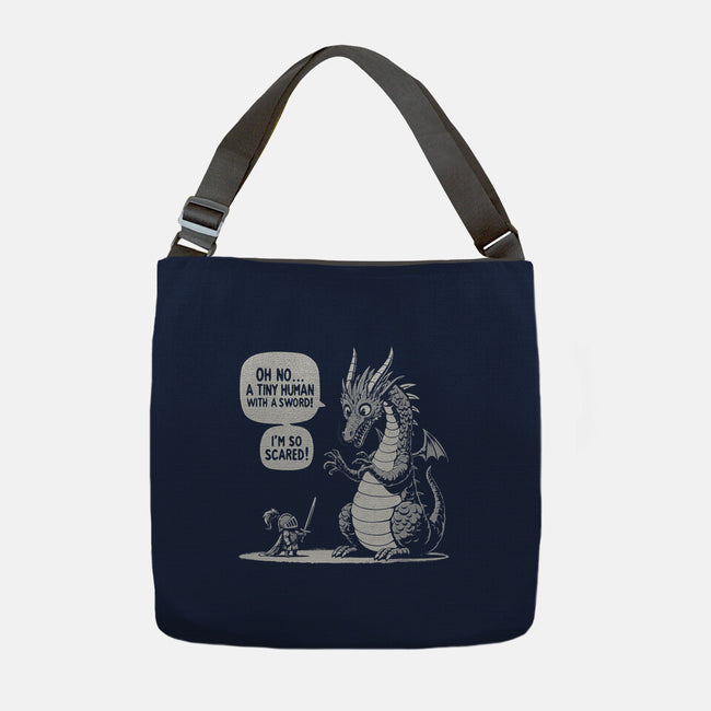 Sarcastic Dragon-None-Adjustable Tote-Bag-Popnotic