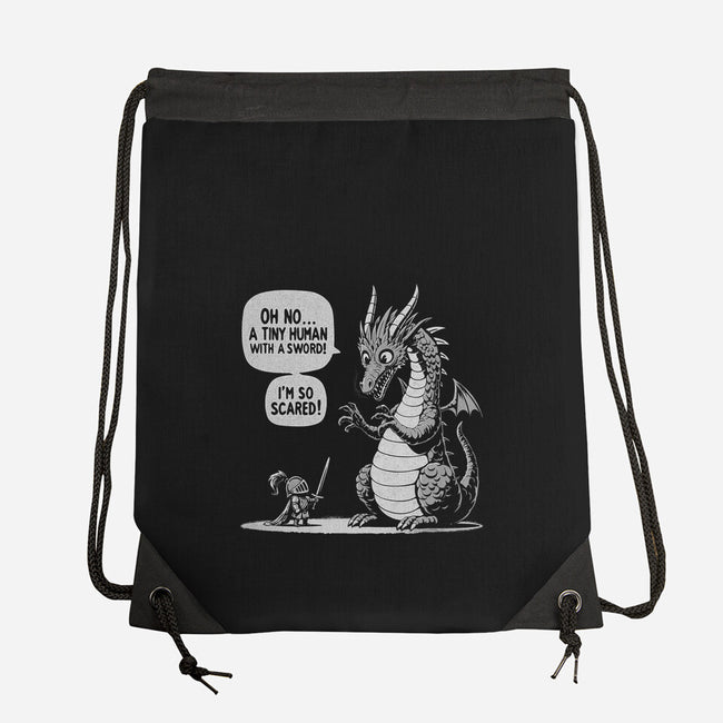 Sarcastic Dragon-None-Drawstring-Bag-Popnotic