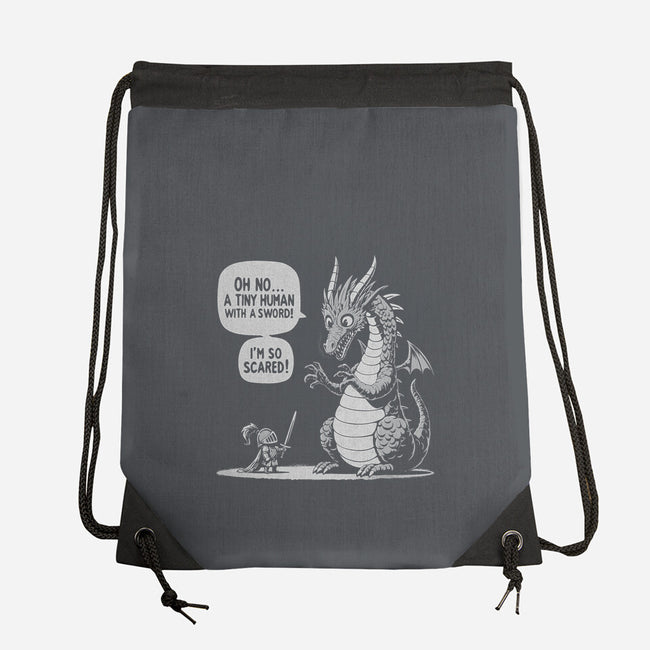 Sarcastic Dragon-None-Drawstring-Bag-Popnotic