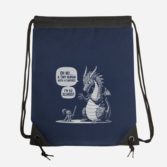 Sarcastic Dragon-None-Drawstring-Bag-Popnotic