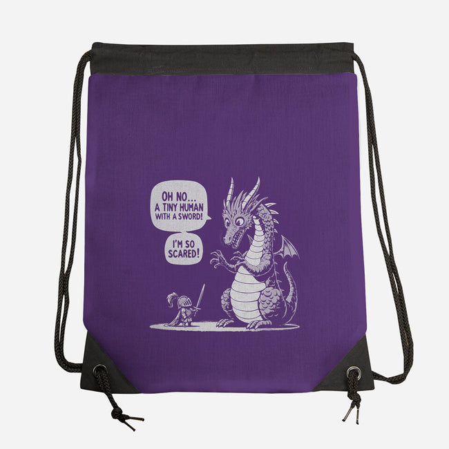 Sarcastic Dragon-None-Drawstring-Bag-Popnotic