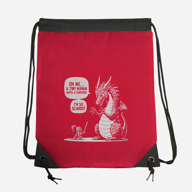 Sarcastic Dragon-None-Drawstring-Bag-Popnotic