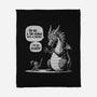 Sarcastic Dragon-None-Fleece-Blanket-Popnotic